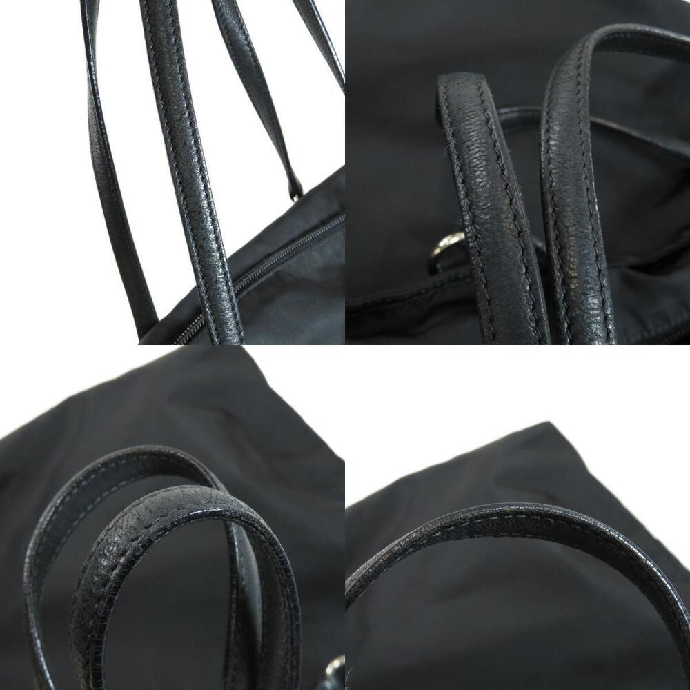 Prada signature Black triangle Tessuto tote bag - Picture 9 of 11